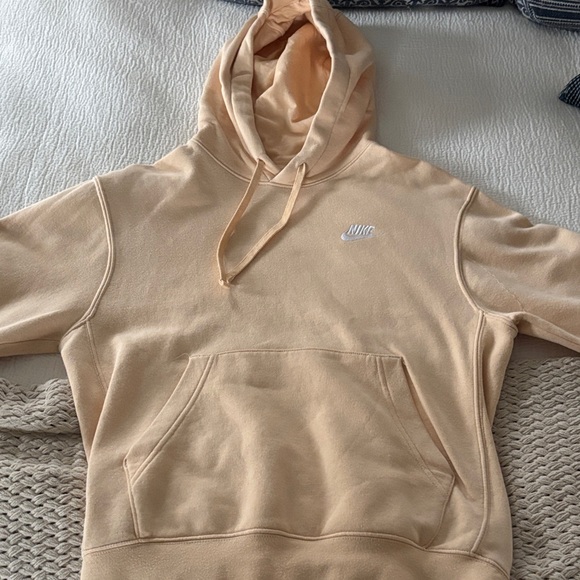 Nike Club Fleece Men's Beige Hoodie - Picture 5 of 5